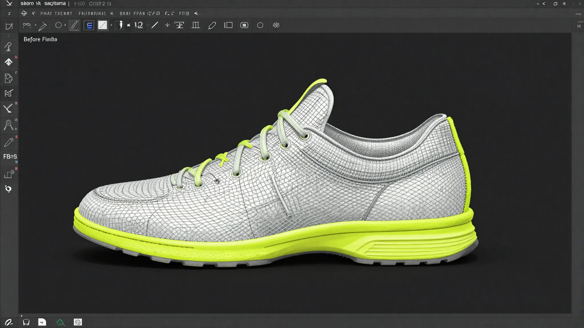 Forma 3D con mesh applicata in Icad Universe