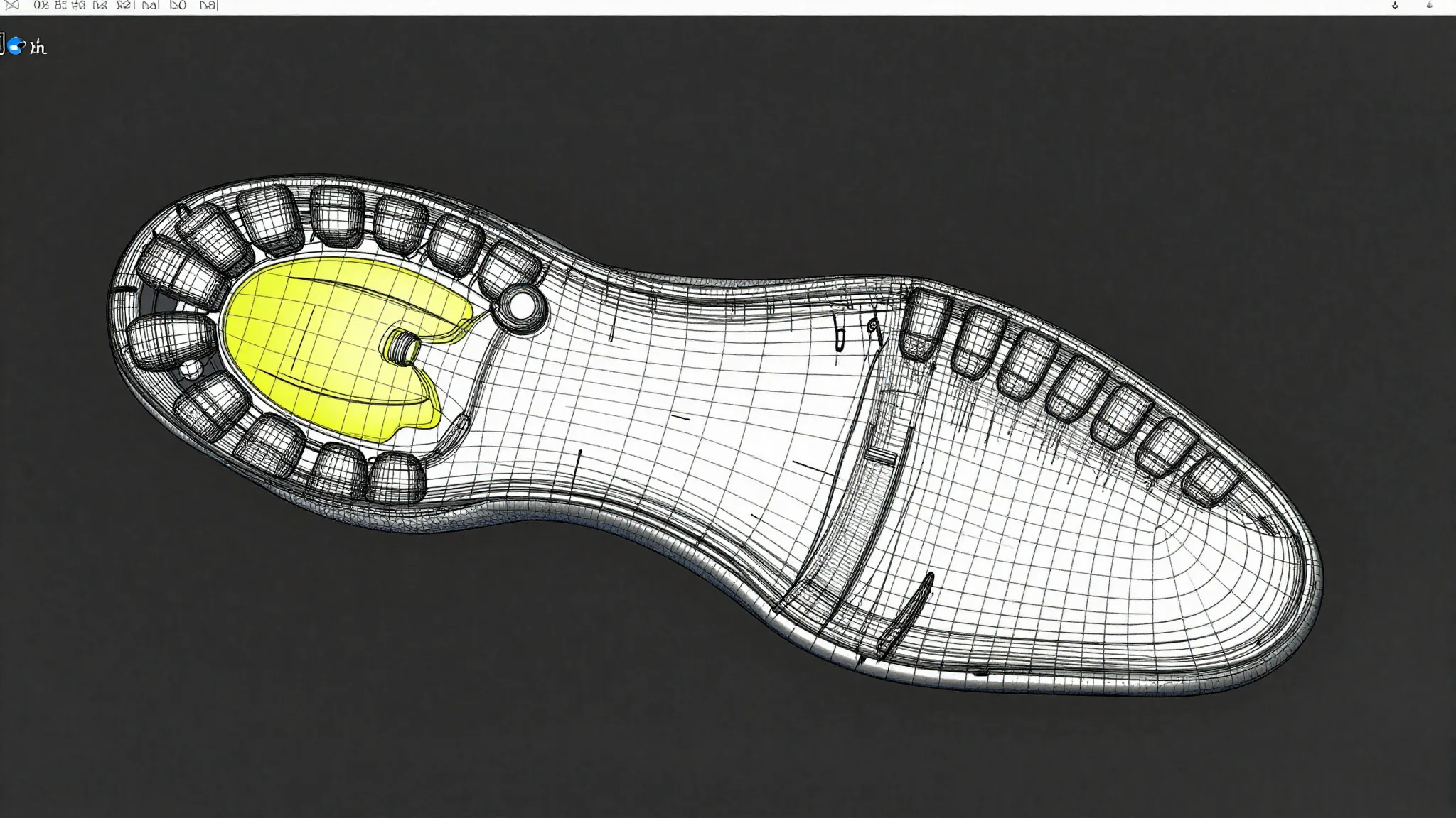 Modellazione di una suola con superfici NURBS in Rhino