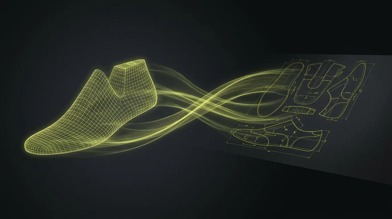 Dal 2D al 3D nella progettazione delle calzature: come funziona lo spianamento